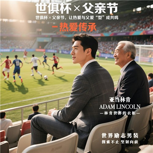 世俱杯×父亲节：ADAM LINCOLN西服衬衫让热爱与父爱型成共鸣